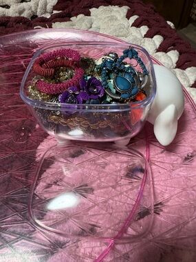 Mystery jewelry jar sheep vintage to now